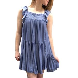 Intimately Free People Want Your Love Blue Mini Slip Dress